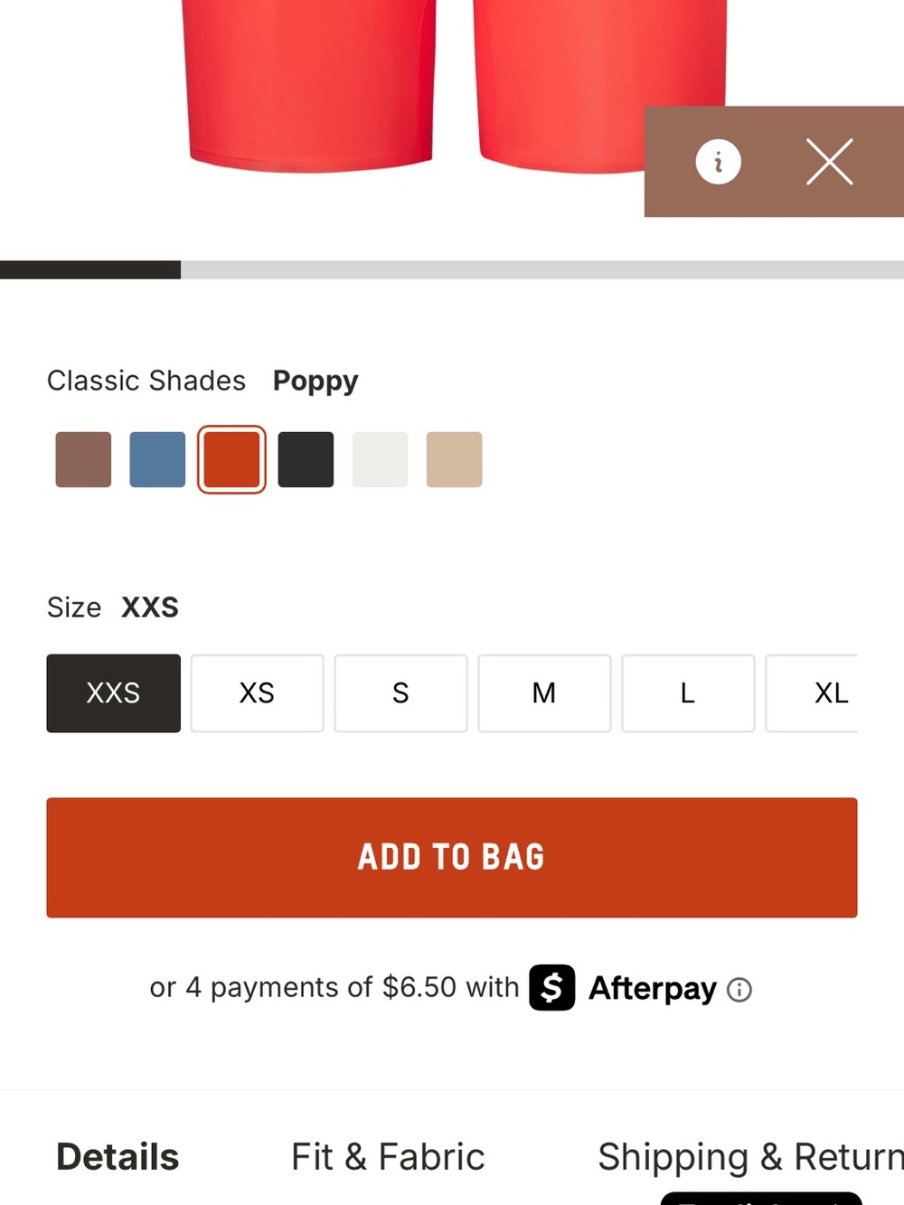 SKIMS Size XXS Jelly Sheer Short in Poppy - Picture 12 of 16